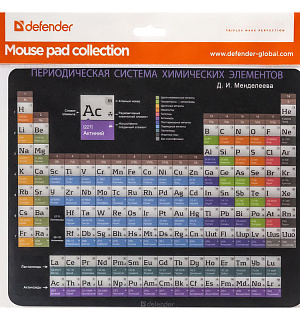 Коврик для мыши Defender School 240*190*0,4мм, ассорти 5 видов