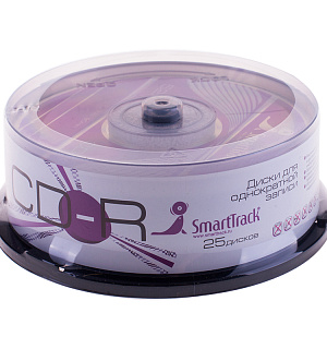 Диск CD-R 700Mb Smart Track 52x Cake Box (25шт)