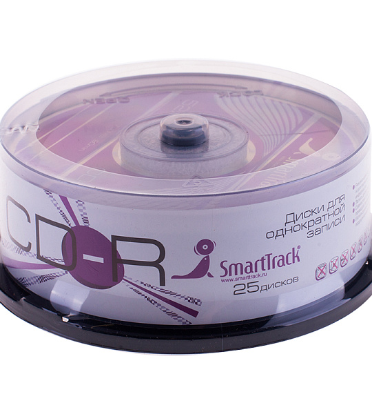 Диск CD-R 700Mb Smart Track 52x Cake Box (25шт)