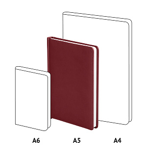 Ежедневник датированный 2023г., A5, 176л., кожзам, OfficeSpace "Winner", бордовый