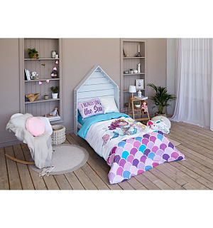 Постельное бельё «Этель» 1.5 сп Really mermaid 143*215 см, 150*214 см, 50*70 см -1 шт,100% хл, бязь