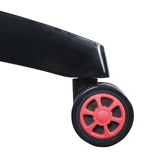 Кресло компьютерное BRABIX "GT Carbon GM-120", две подушки, экокожа, черное/красное, 531931