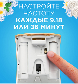 Сменный баллон для освежителя воздуха Glade Automatic "Свежесть белья", 269мл