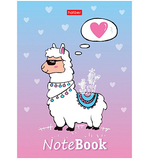 Блокнот А6 24л. на скрепке Hatber "Милые создания"