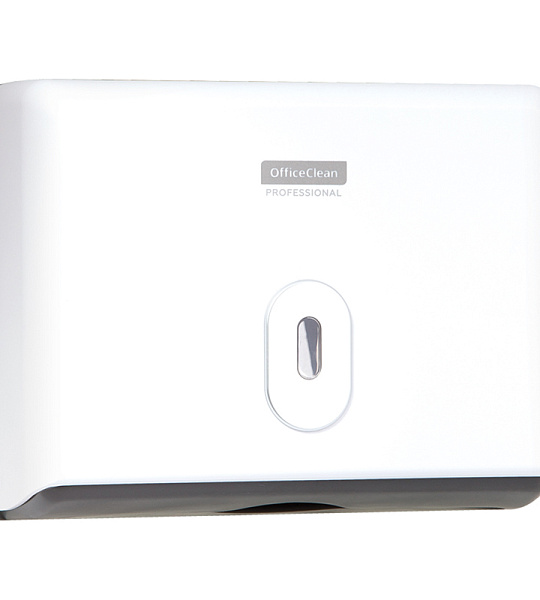 Диспенсер для полотенец листовых OfficeClean Professional (Z-сл.), ABS-пластик, механич., белый