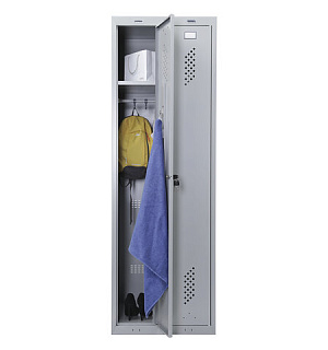 Шкаф металлический для одежды BRABIX "LK 21-60", УСИЛЕННЫЙ, 2 секции, 1830х600х500 мм, 32 кг, 291126, S230BR402502