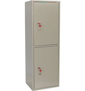 Шкаф металлический для документов BRABIX "KBS-023Т", 1253х420х350 мм, 27,5 кг, 2 отделения, сварной, 291155