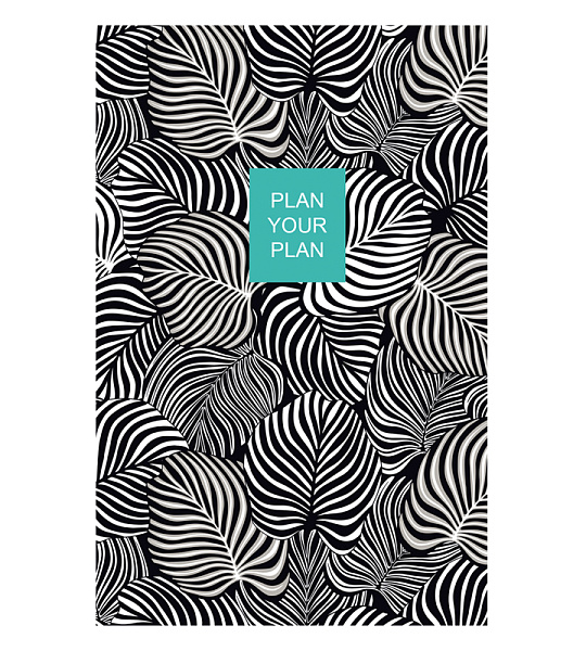 Записная книжка А6 64л. BG "Plan your plan", матовая ламинация, выб. лак, блок-еженедельник