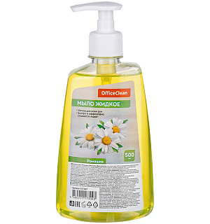 Мыло жидкое OfficeClean "Ромашка", с дозатором, 500мл