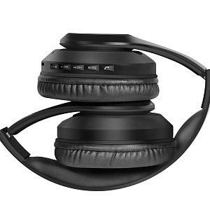 Наушники с микрофоном беспроводные Defender FreeMotion B552, Bluetooth, складные, MicroSD, разъем Micro-USB, черный