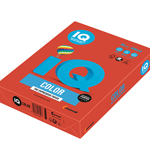 Бумага IQ "Color intensive" А4, 80г/м2, 500л. (кораллово-красный)