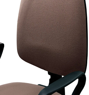 Кресло BRABIX "Prestige Ergo MG-311", регулируемая эргономичная спинка, ткань, серое, 531874