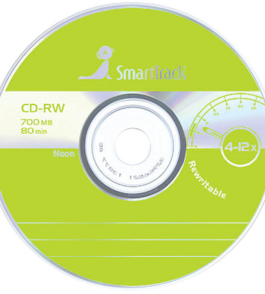 Диск CD-RW 700Mb Smart Track 4-12x Cake Box (50шт)