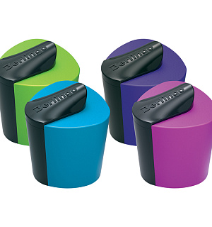 Точилка пластиковая Berlingo "Color Zone" 1 отверстие, контейнер, ассорти