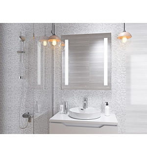 Зеркало Cersanit LED 020 BASE, 70 x 80 см, с подсветкой