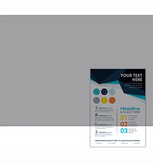 Настольное покрытие ДПС 47,5*65,5см, прозрачное серое