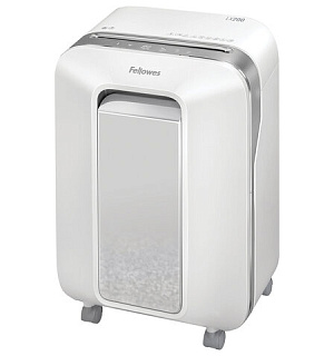 Уничтожитель (шредер) FELLOWES LX201, 5 уровень секретности, 2x12 мм, 12 листов, 22 л, белый, FS-50501