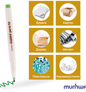 Набор перманентных маркеров Munhwa 12цв., пулевидный, 1,0мм