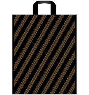 Пакет с петлевой ручкой Артпласт "Полоса", 38*45+3см, 45мкм