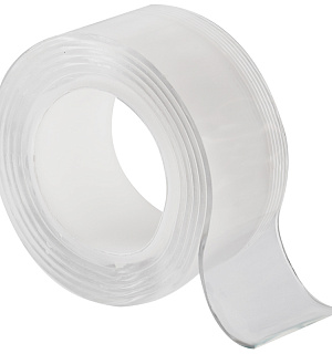 Клей-лента двусторонняя многоразовая OfficeSpace, 30мм*2мм*1м