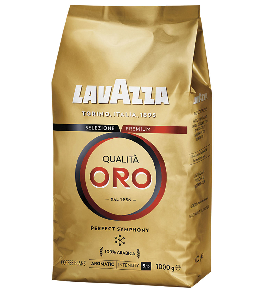 Кофе в зернах LAVAZZA "Qualita Oro", арабика 100%, 1000 г, 2056
