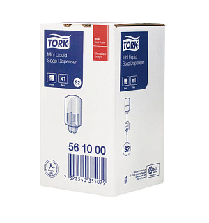 Дозатор для жидкого мыла TORK (Система S2) Elevation, 0,5 л, mini, белый, 561000