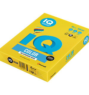 Бумага IQ "Color intensive" А4, 80г/м2, 500л. (ярко-желтый)