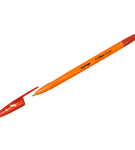 Ручка шариковая Berlingo "Tribase Orange" красная, 0,7мм