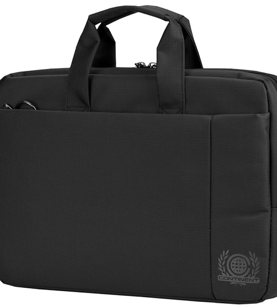 Сумка для ноутбука 15,6" Continent CC-215 BK полиэстер, черный, 400*300*60мм