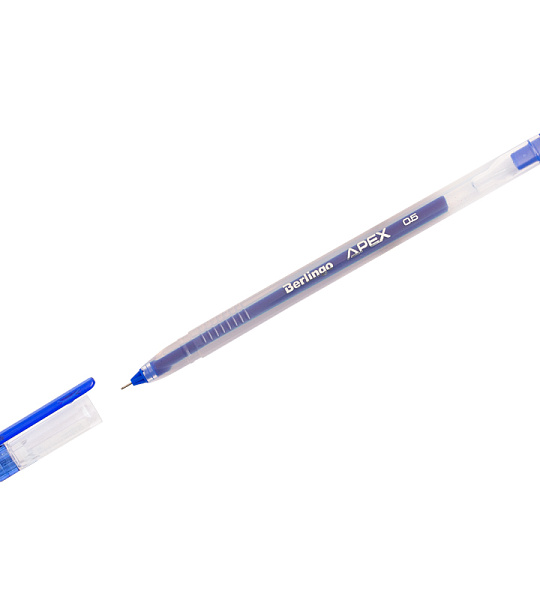 Ручка гелевая Berlingo "Apex", синяя, 0,5мм