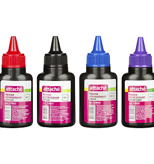 Краска штемпельная Attache черная 45 гр