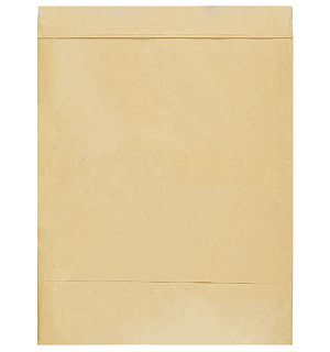 Пакет почтовый E4+ Курт и К, 300*400*40мм, коричневый крафт, отр. лента, 120г/м2