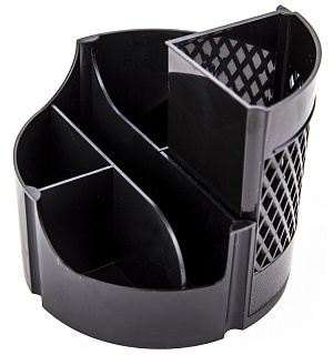 Подставка-органайзер д/канцел.мелочей Attache office 6отд вращающаяся черн