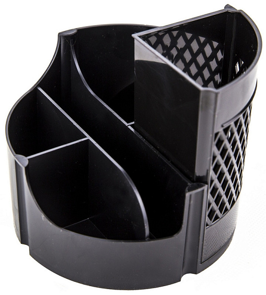 Подставка-органайзер д/канцел.мелочей Attache office 6отд вращающаяся черн