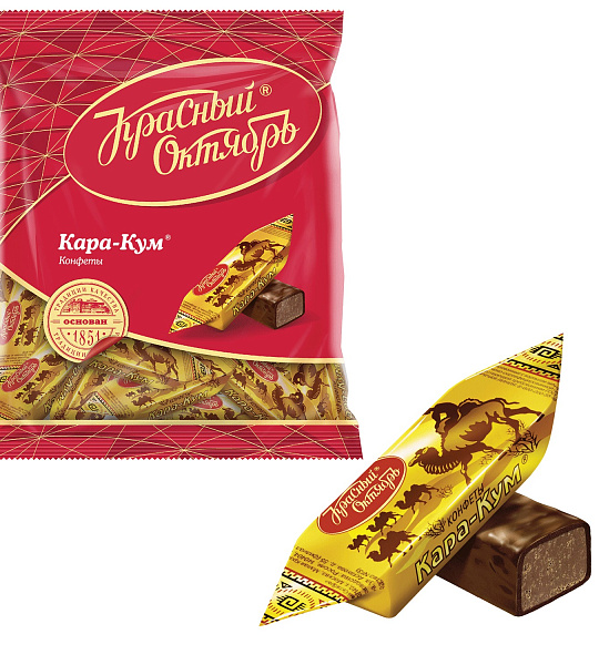 Конфеты шоколадные КРАСНЫЙ ОКТЯБРЬ "Кара-Кум", 250 г, пакет, КО04272