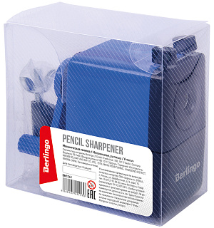 Точилка механическая Berlingo, цвета в асс., пласт. корпус, инд. упаковка
