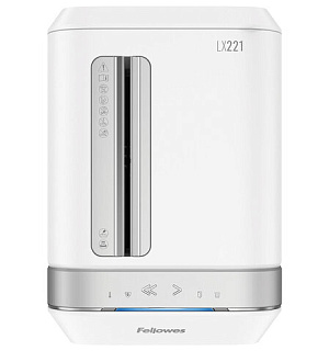 Уничтожитель (шредер) FELLOWES LX221, 5 уровень секретности, 2x12 мм, 20 листов, 30 л, белый,FS-50505