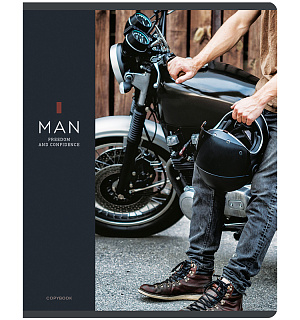 Тетрадь 48л., А5, клетка Greenwich Line "For Men", ТВИН-лак, 70г/м2