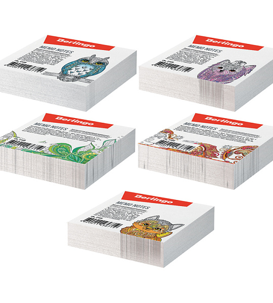 Блок для записи декоративный на склейке Berlingo 8,5*8,5см, 200л.