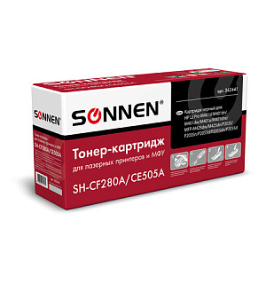 Картридж лазерный SONNEN (SH-CF280A/CE505A) для HP LJ M401/425/P2035/2055, ВЫСШЕЕ КАЧЕСТВО, ресурс 2300 стр., 362441