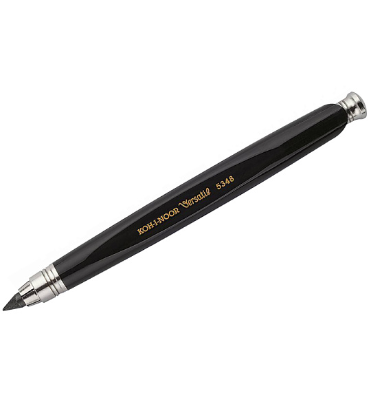 Карандаш цанговый Koh-I-Noor "Versatil" 5,6мм, черный корпус, металл/пластик с точилкой