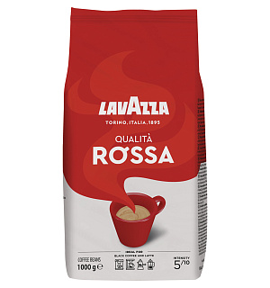 Кофе в зернах LAVAZZA "Qualita Rossa", 1000 г, 3590