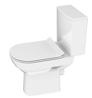 Унитаз компакт Cersanit CITY NEW CLEAN ON 011 3/5, дюр.slim, lift, e-off, цвет белый