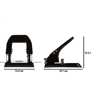 Дырокол Attache Economy до 30 листов, с линейкой, цвет черный