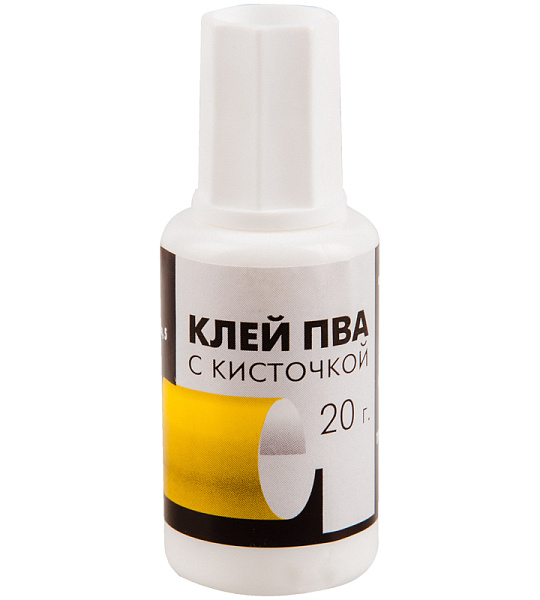 Клей ПВА с кисточкой Гамма, 20г