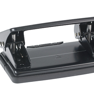 Дырокол Berlingo "Universal" 10л., металлический, черный, с линейкой