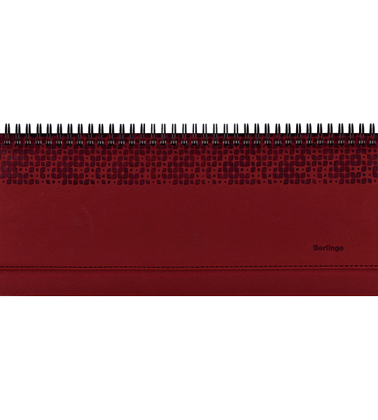 Планинг недатированный, 64л., 330*130мм, кожзам, Berlingo "Vivella Prestige", бордовый