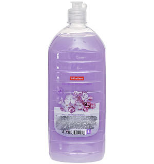 Мыло-крем жидкое OfficeClean "Цветущая сирень", с дозатором, 1л